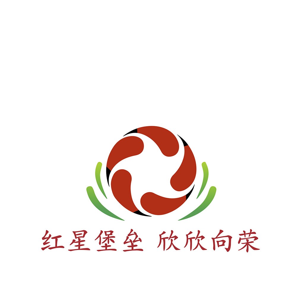 红星堡堡垒logo设计