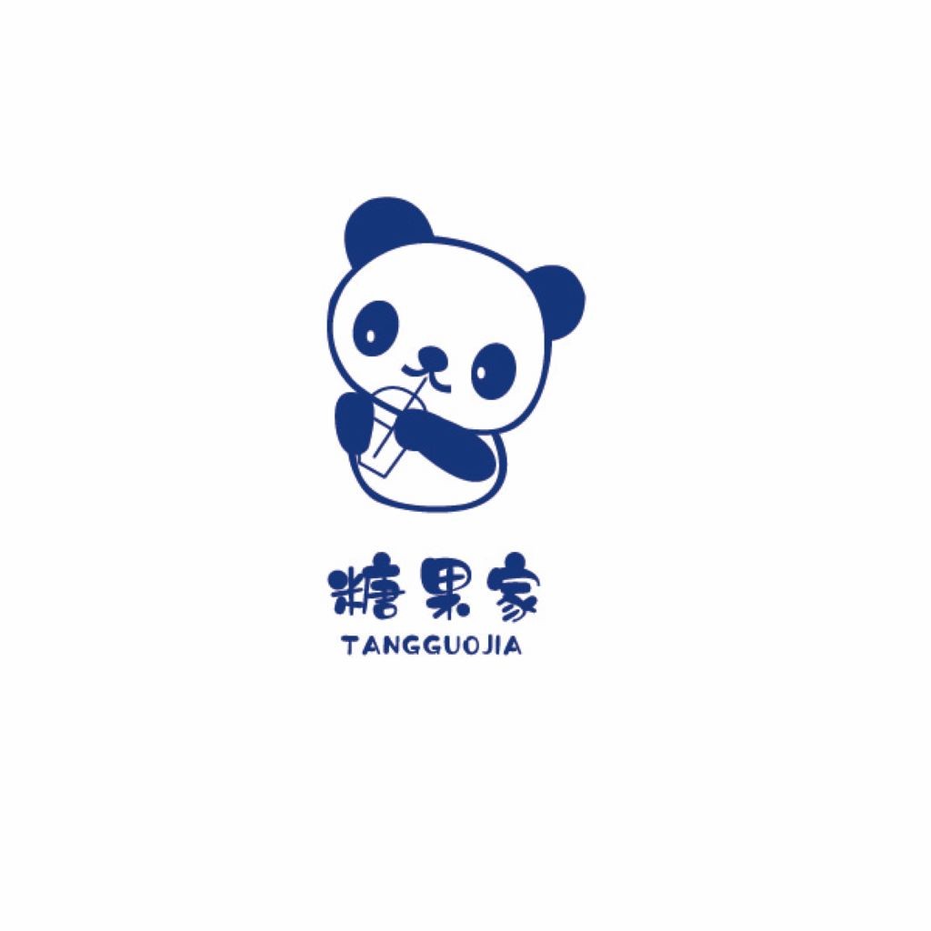熊猫卡通形象logo设计