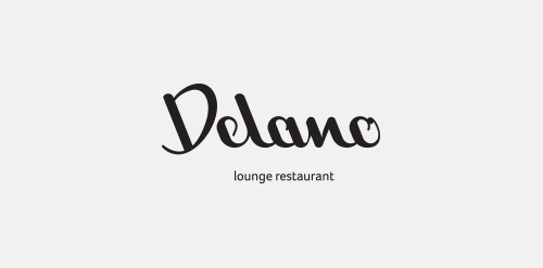 Delano logo设计:优雅的咖啡馆标志