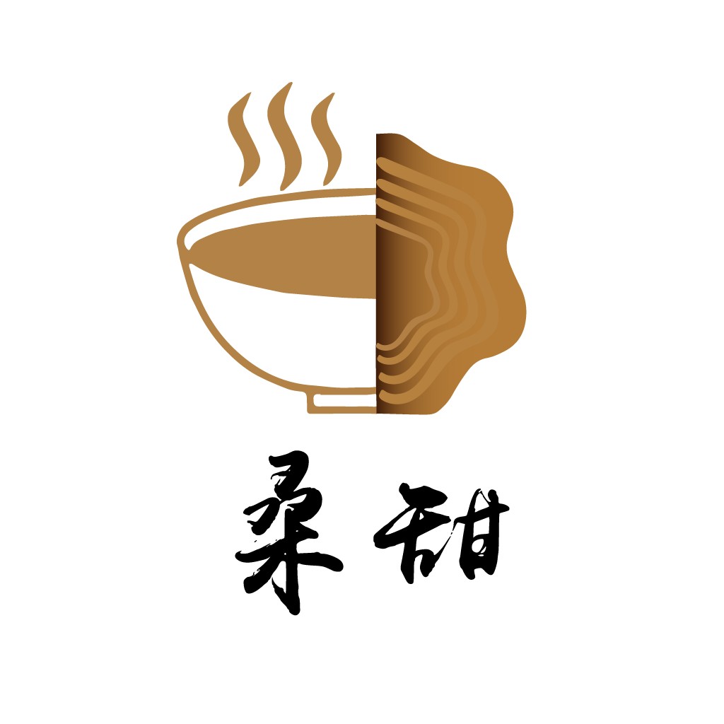 热腾腾的面条logo设计