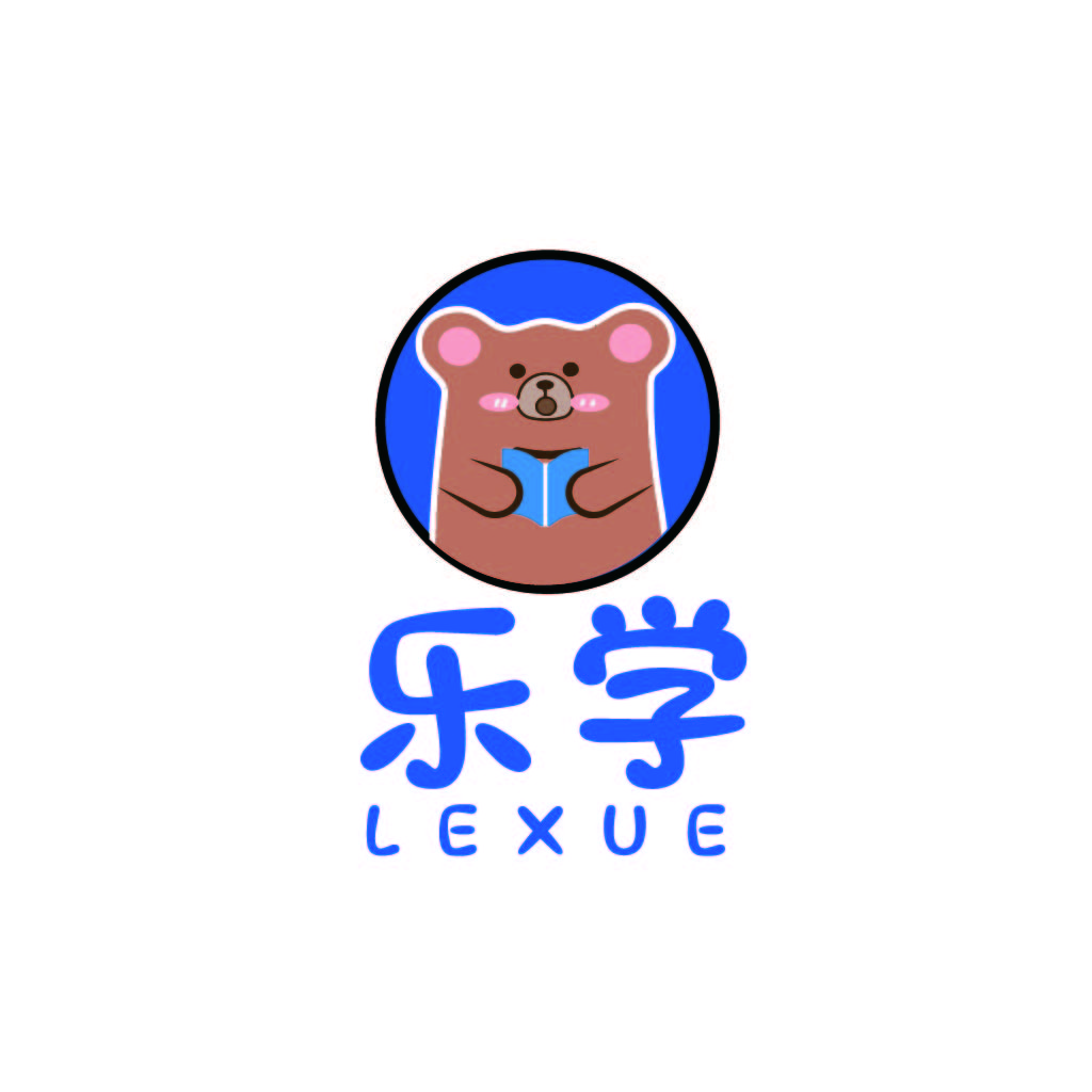 可爱熊头像logo设计
