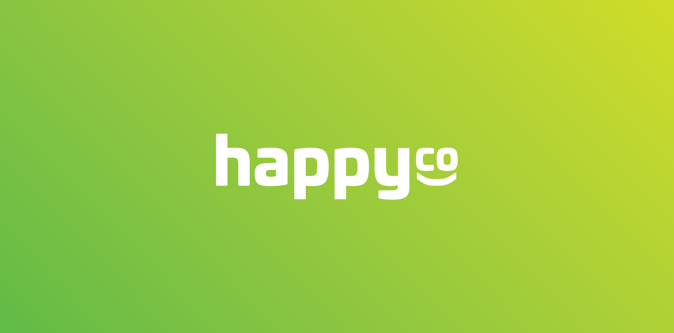简洁明快的HappyCo公司logo设计