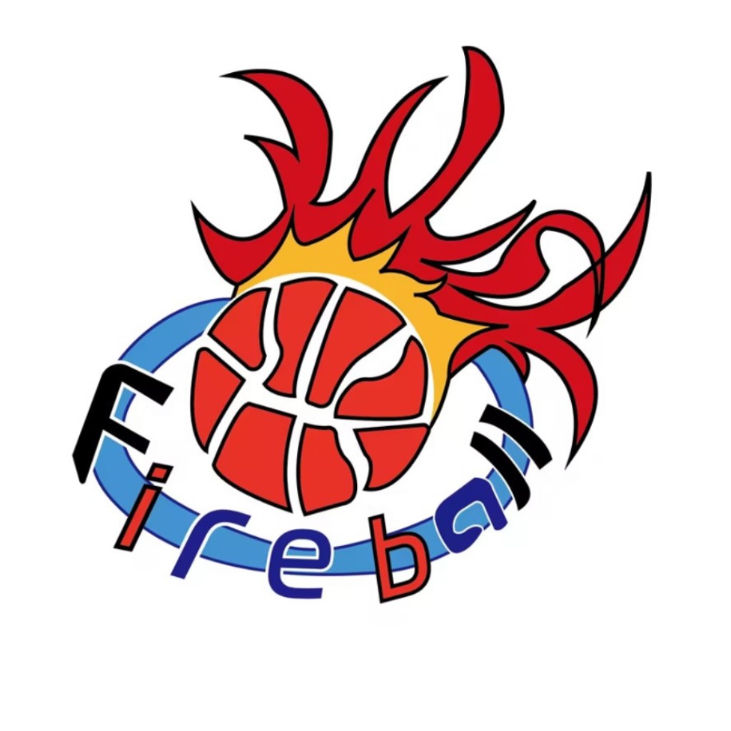 篮球运动火球logo设计