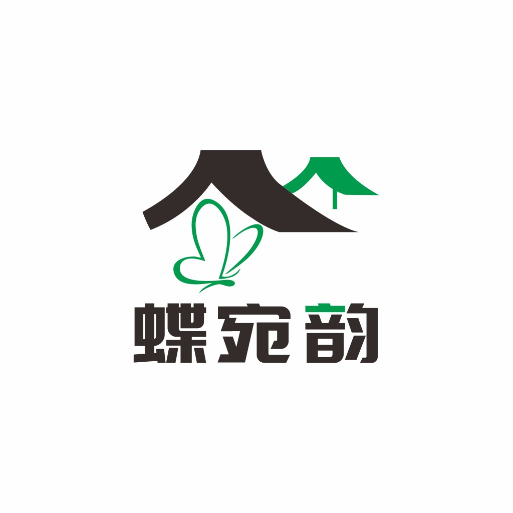 绿色生态房屋logo设计