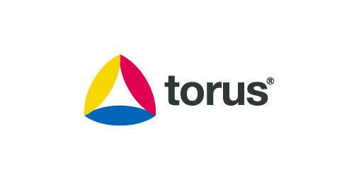 torus logo设计:简洁几何图形与色彩搭配