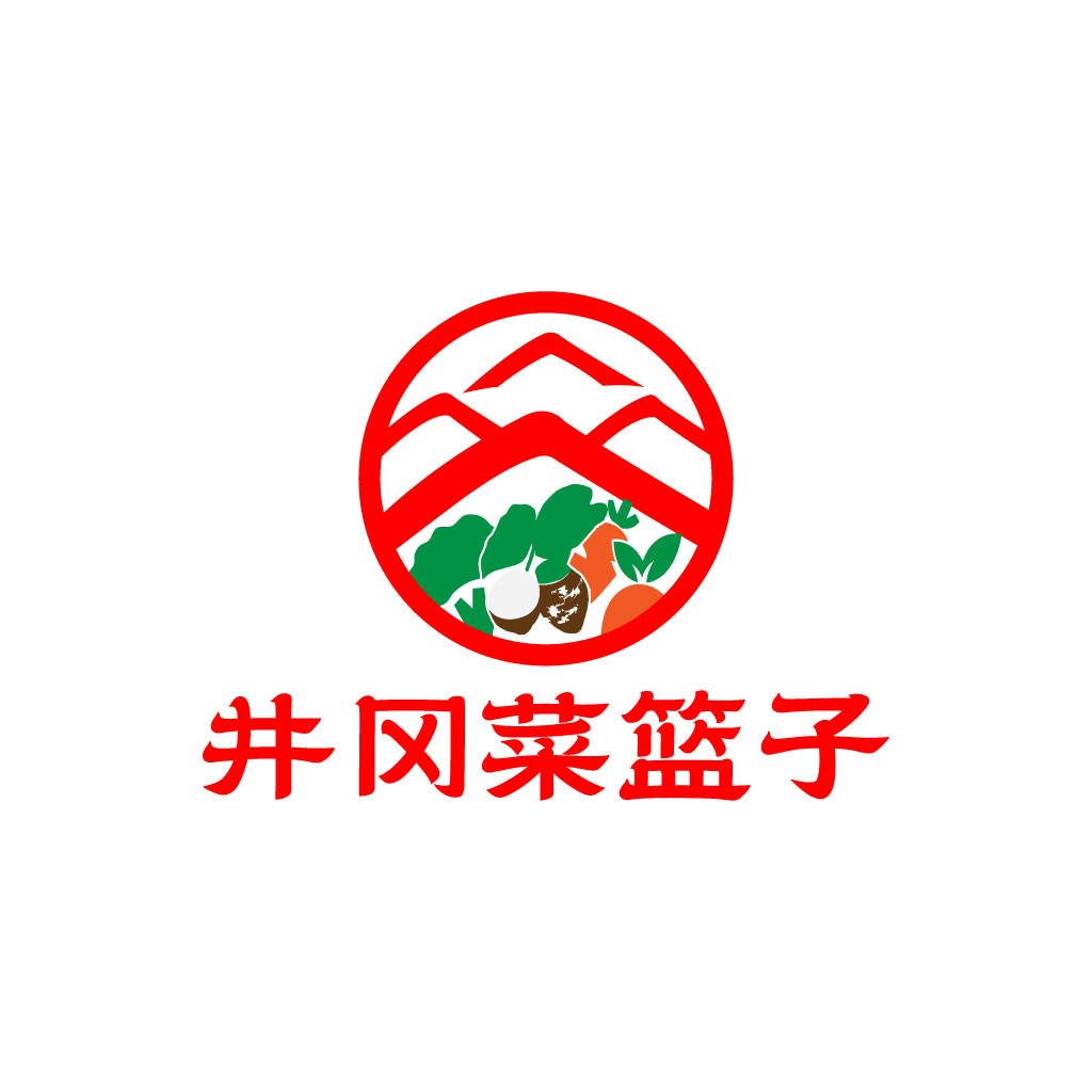绿色蔬菜篮子logo设计