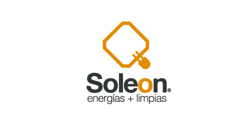 Soleon logo设计:简洁现代的能源品牌标识