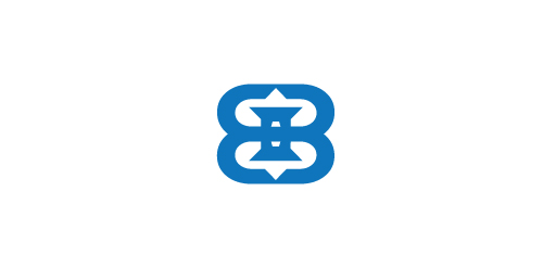 数字8形变logo设计