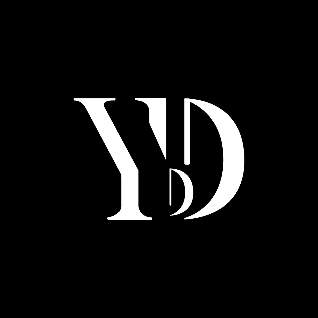 简约优雅字母YD标志设计
