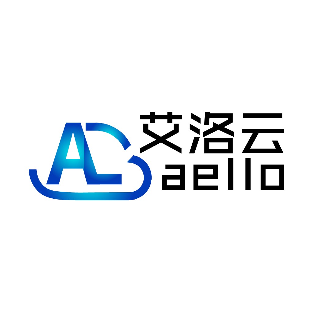 简洁现代的蓝色渐变与中文品牌logo设计