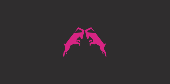 双人对战logo设计