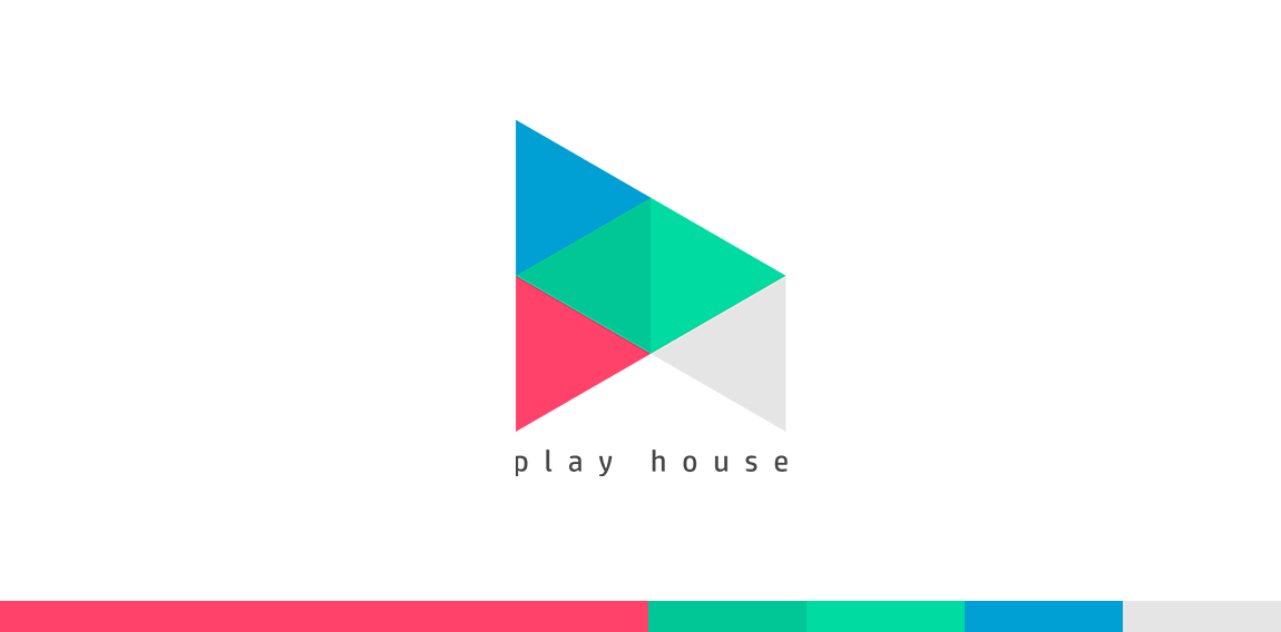现代简约风格的Play House Logo设计