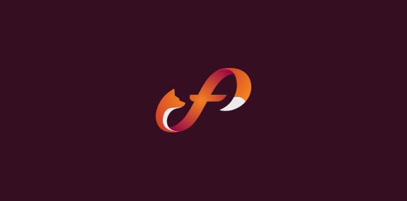 创意字母f变形logo设计