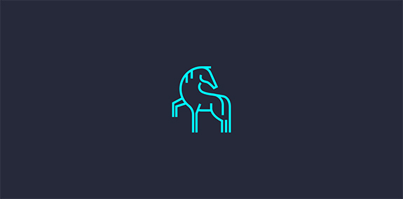 简约马头logo设计