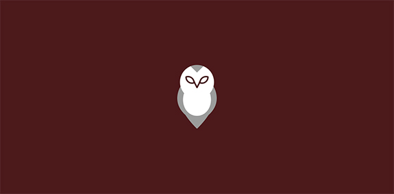 简洁猫头鹰logo设计