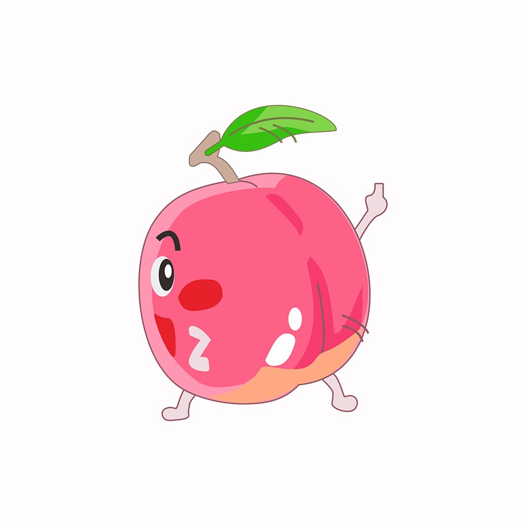 可爱卡通水果logo设计