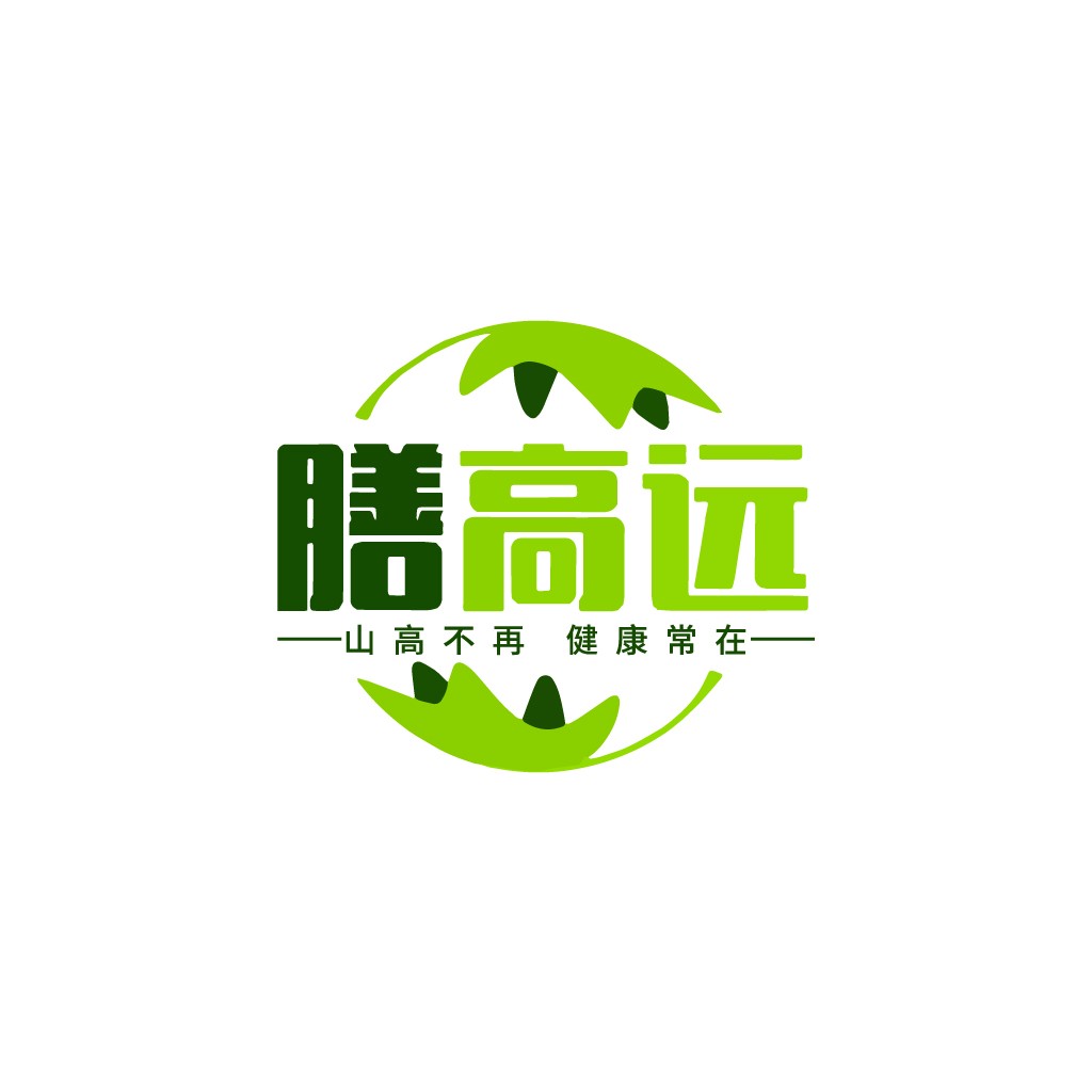 绿色植物主题的健康生活Logo设计