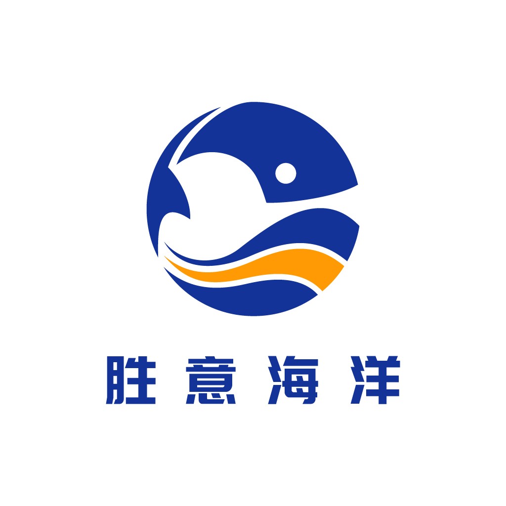 海洋主题鱼形logo设计