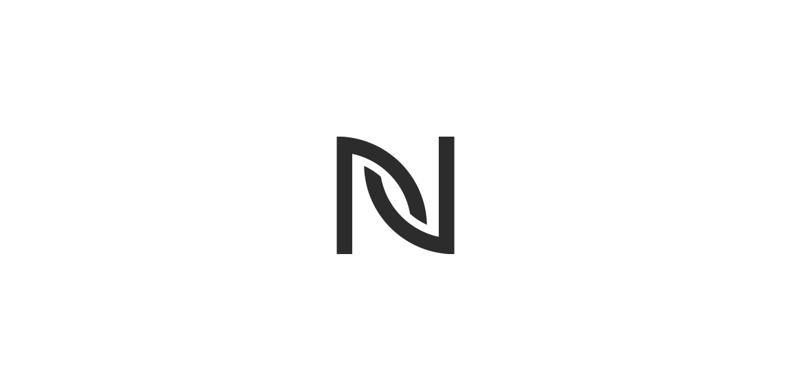 自然元素字母N标志设计