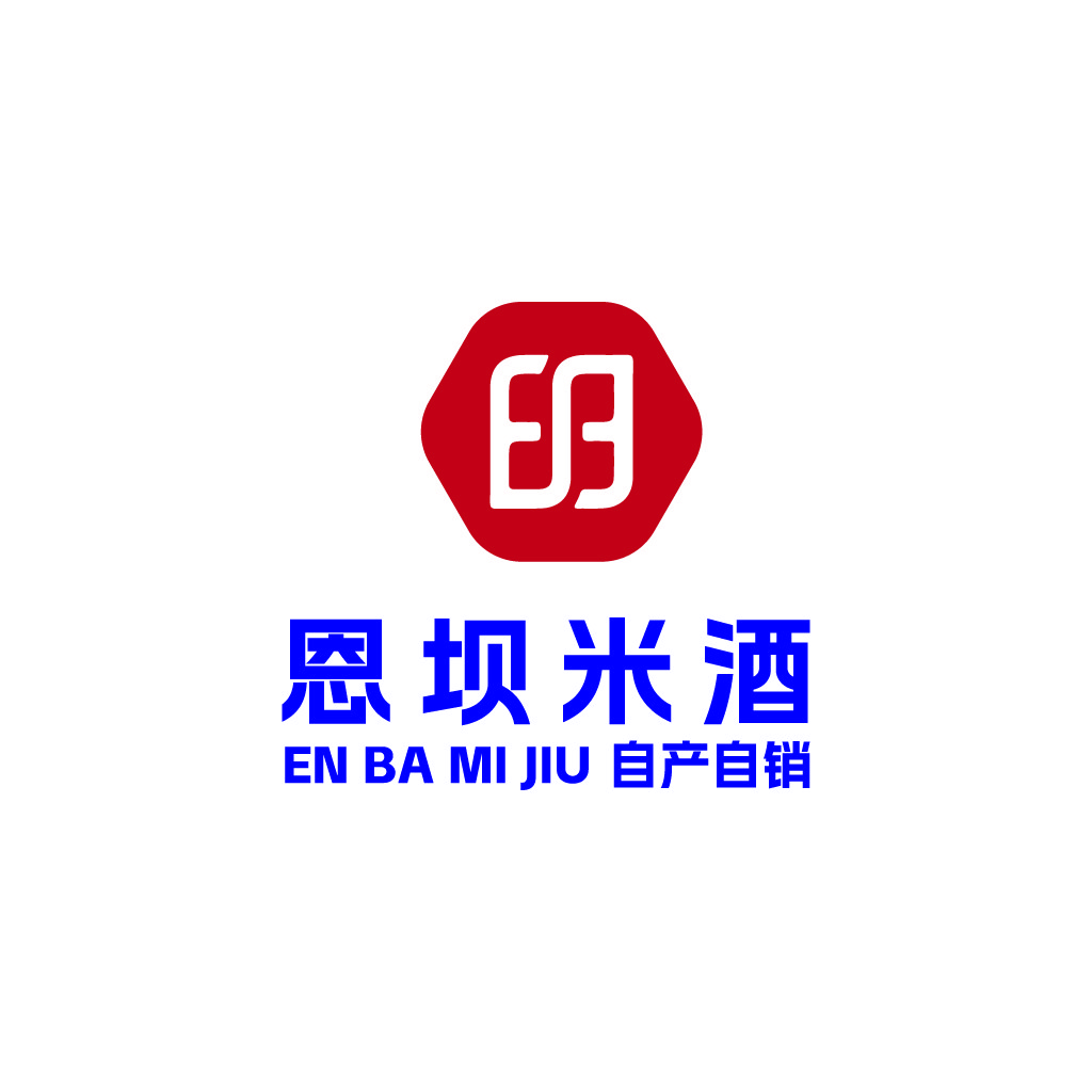 简约红色六边形logo设计