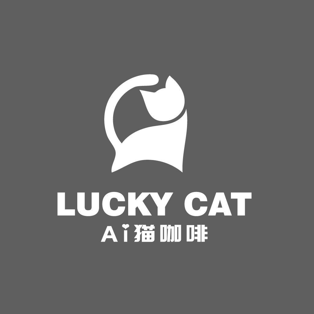 猫咖咖啡馆Logo设计创意方案