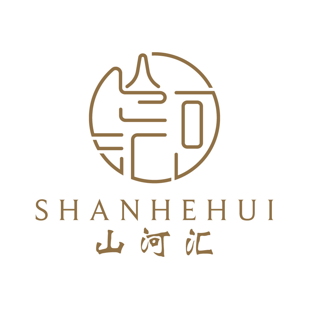 简约大气的山水logo设计