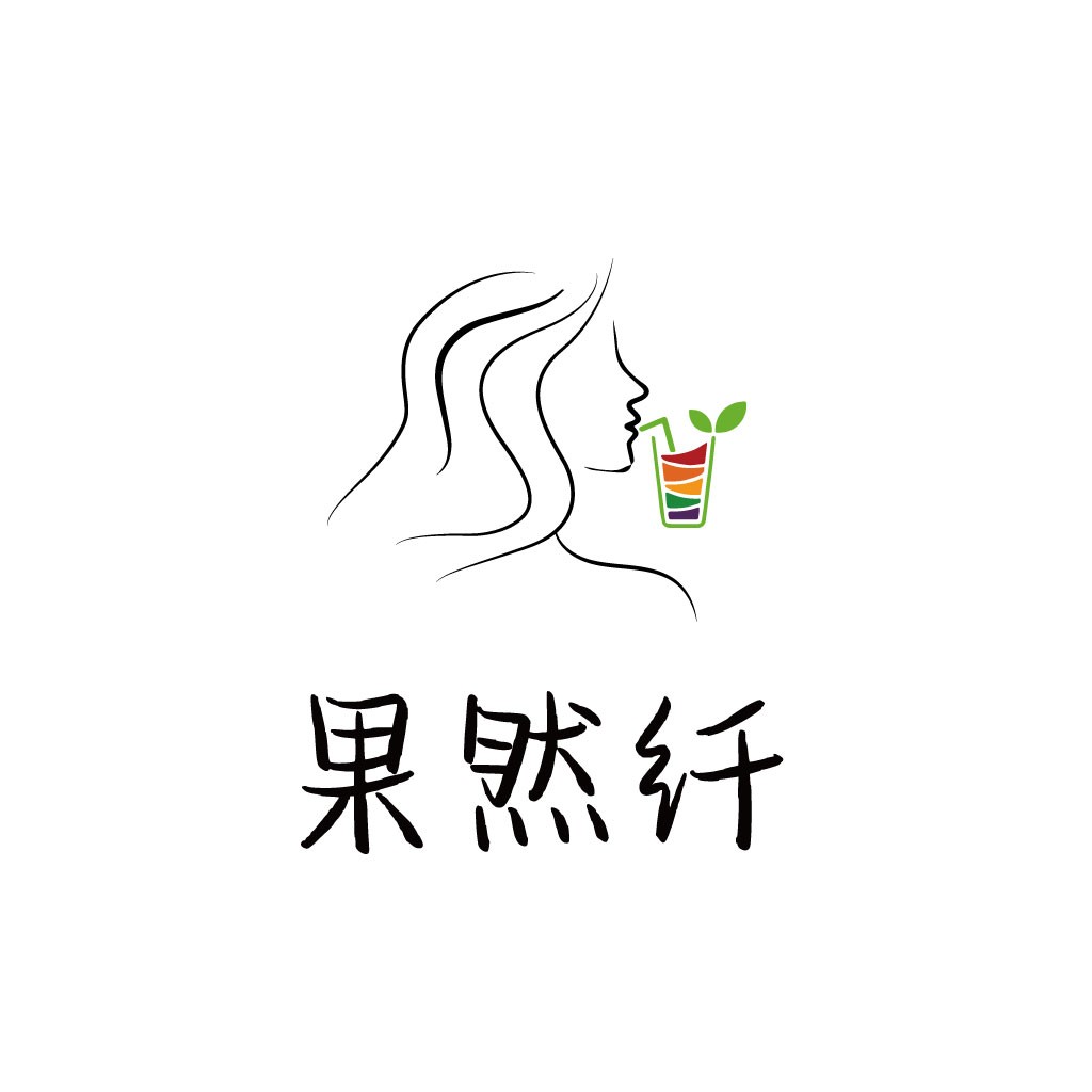 清新水果饮品logo设计