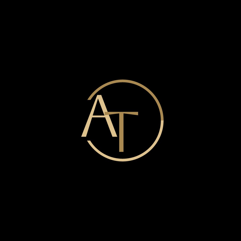 简约优雅AT字母logo设计