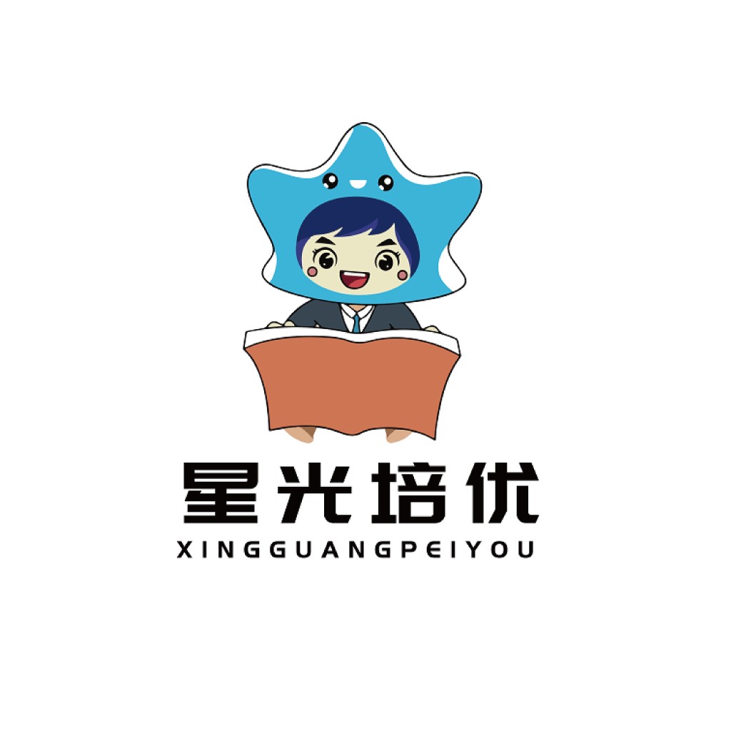 卡通星形人物logo设计