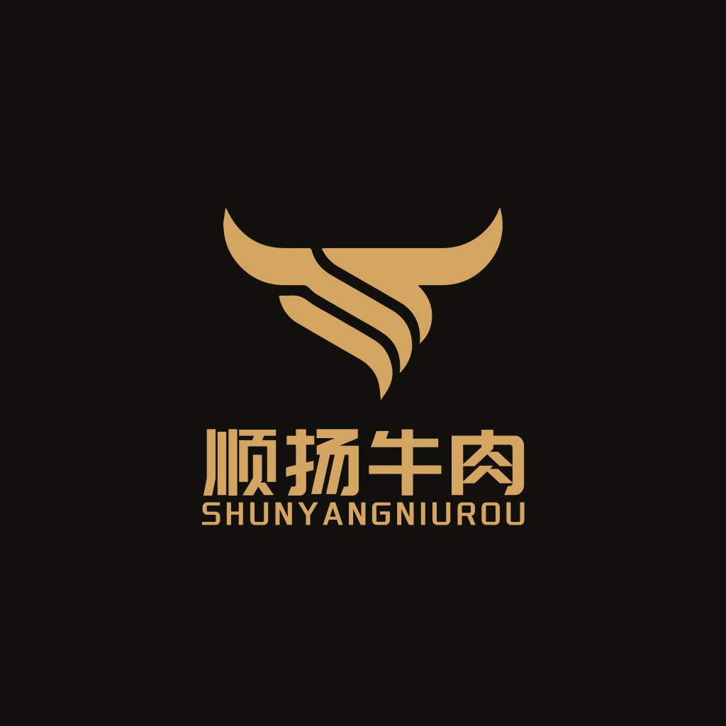 顺扬牛肉logo设计