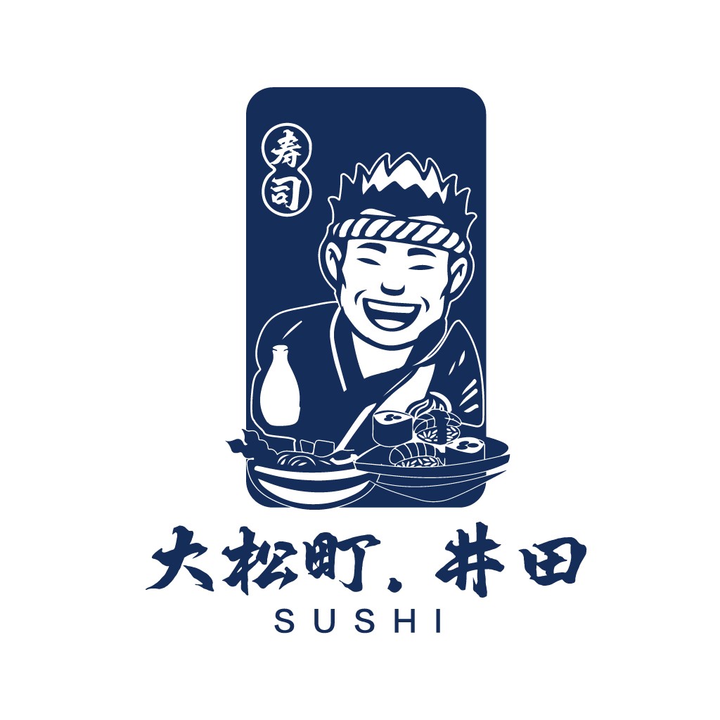 寿司店logo设计:创意日式餐厅标识
