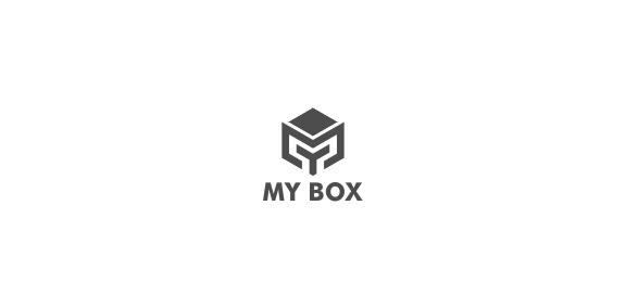 简约几何图形设计的MY BOX logo