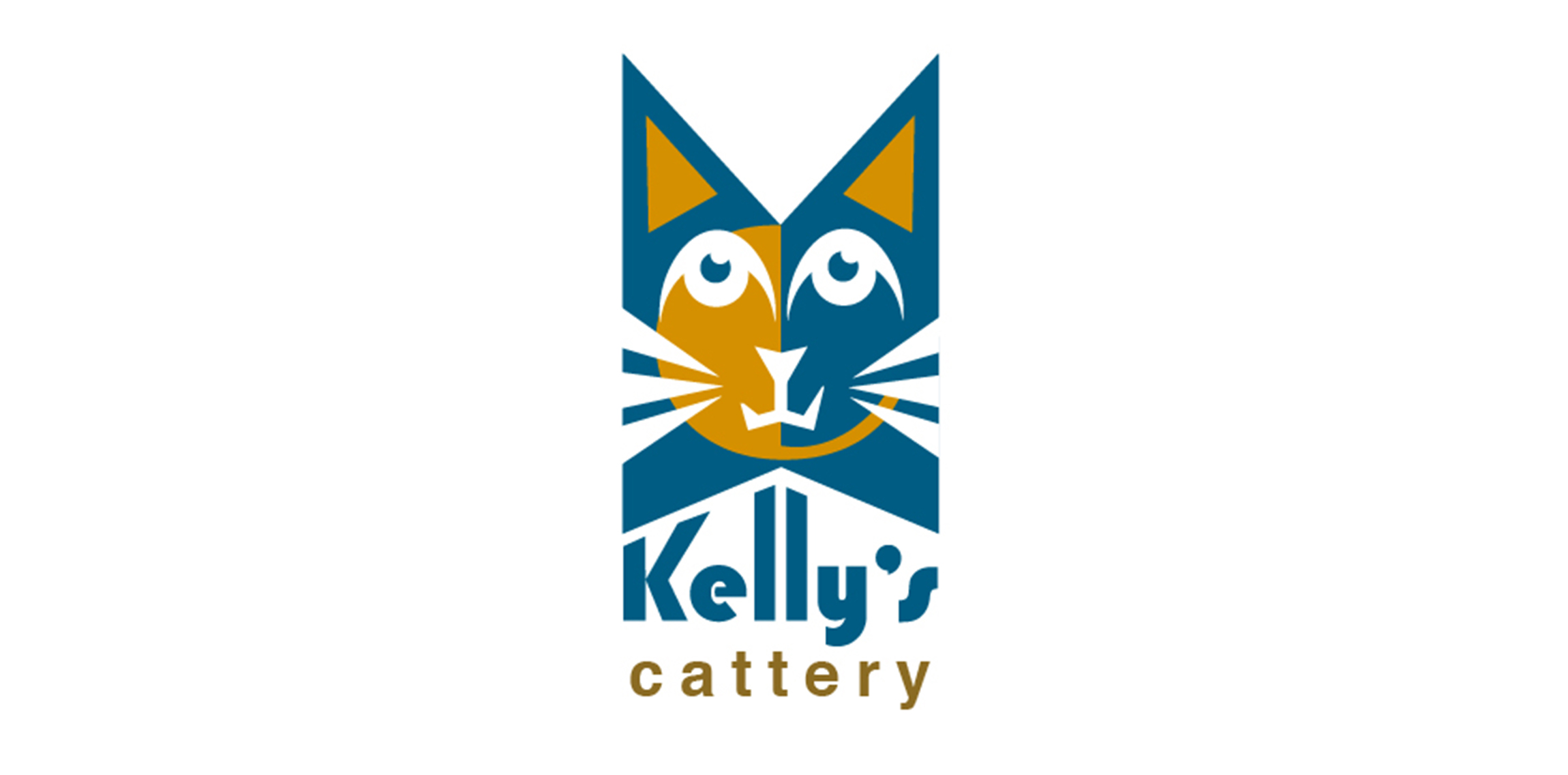 猫头标志设计:Kelly's Cattery