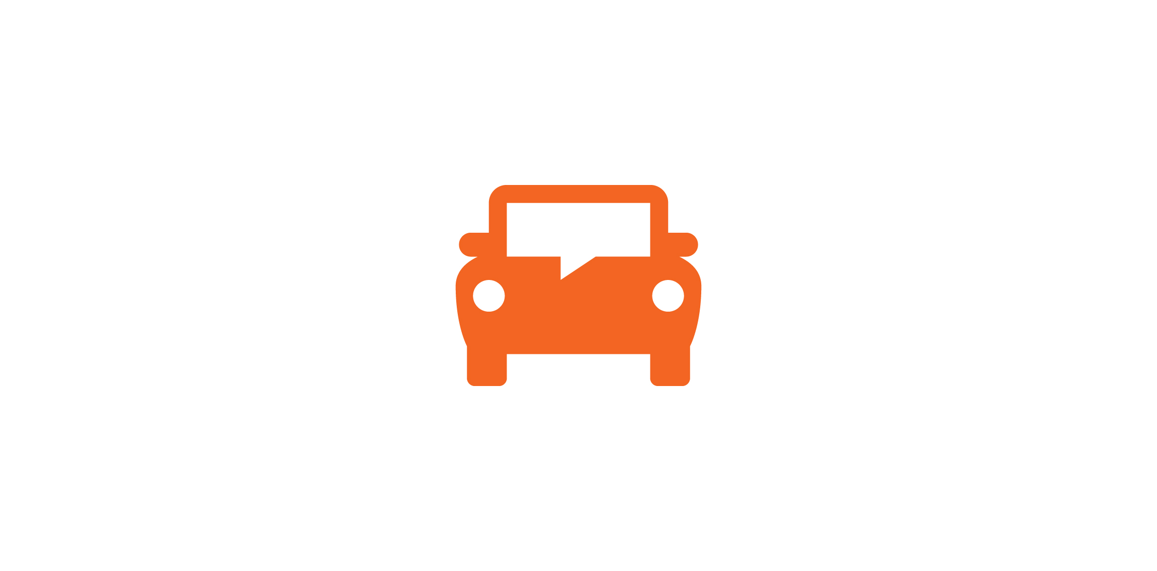 简洁橙色汽车logo设计