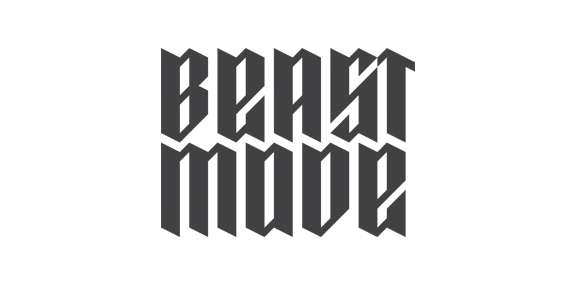 现代极简主义风格的BEAST MOVE LOGO设计