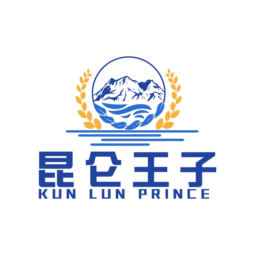 昆仑王子logo设计：山水结合的高端品牌标识
