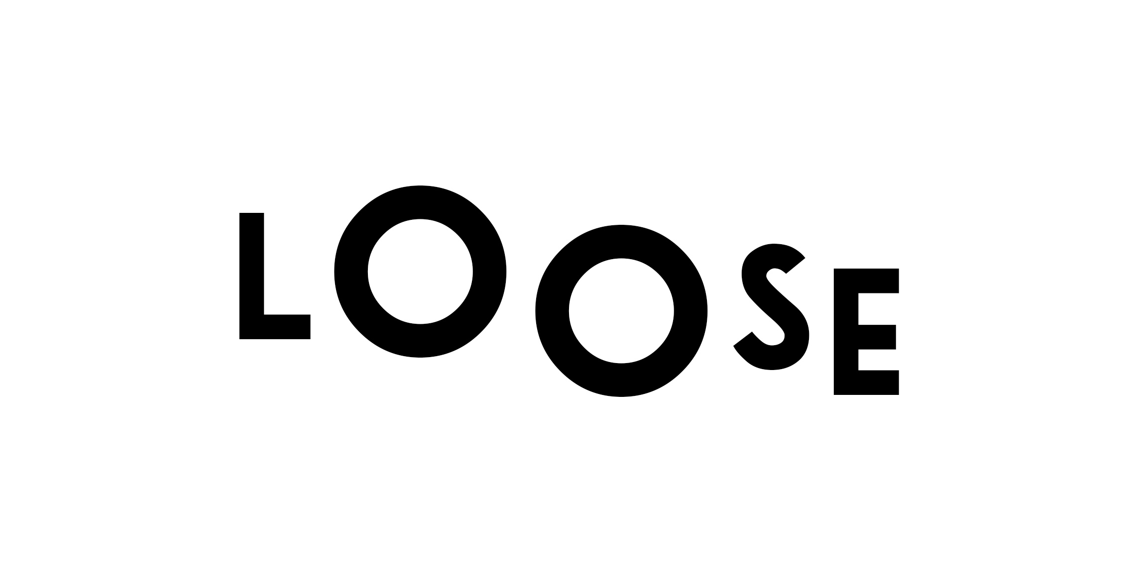 LOOSE logo设计:简洁现代字体标识