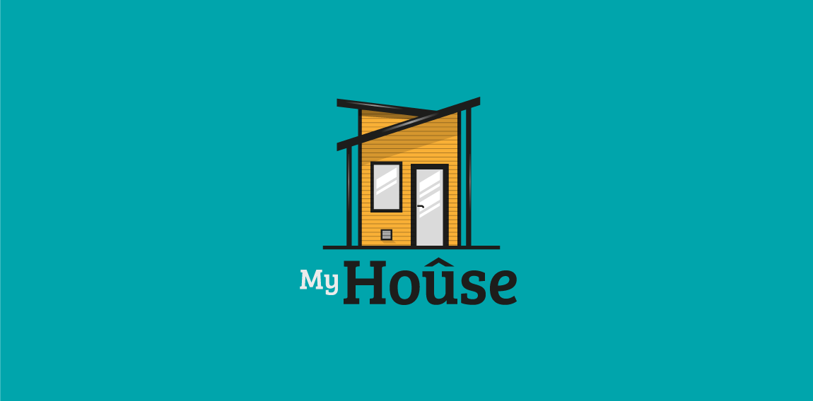 My House Logo设计：简约现代房屋标志