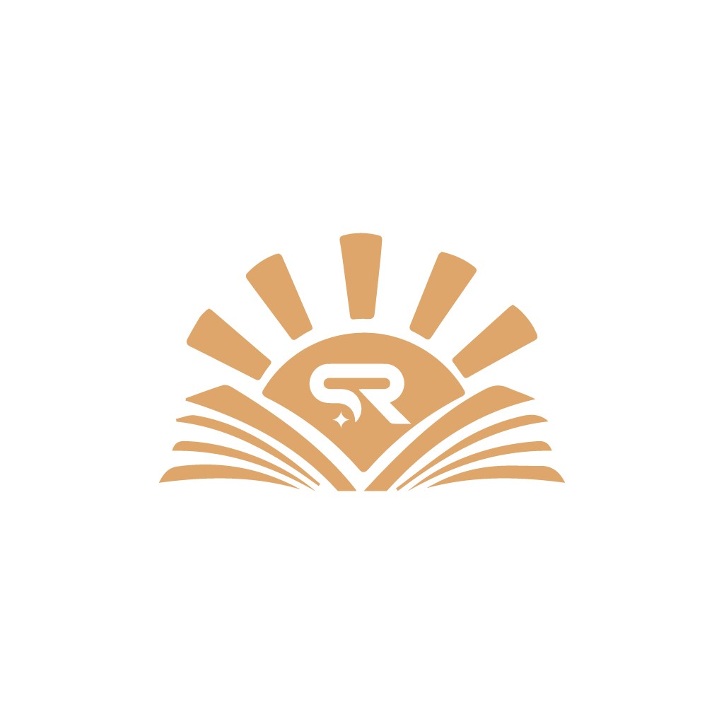 书本与太阳logo设计