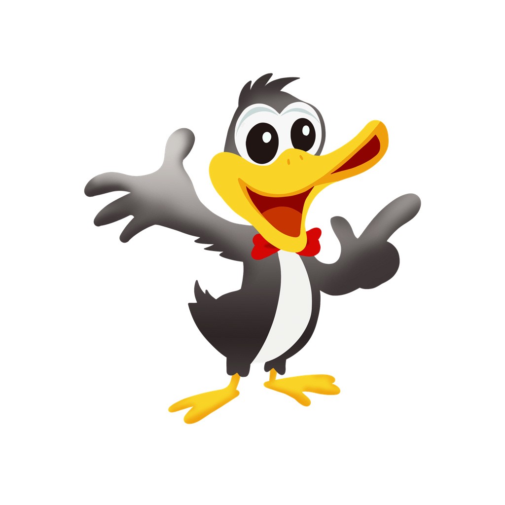 卡通企鹅logo设计