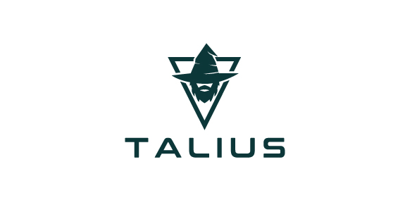 Talius Logo设计：简约几何与面部符号的结合