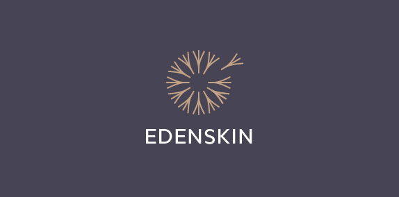 简约自然风Edenskin Logo设计