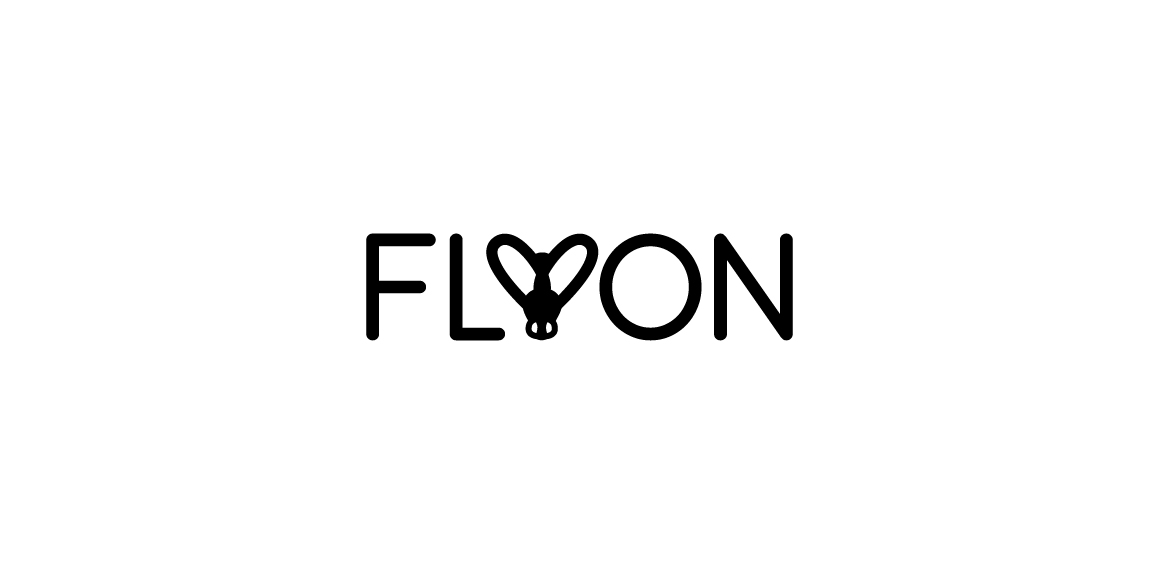 简洁现代的'FLYON'品牌logo设计