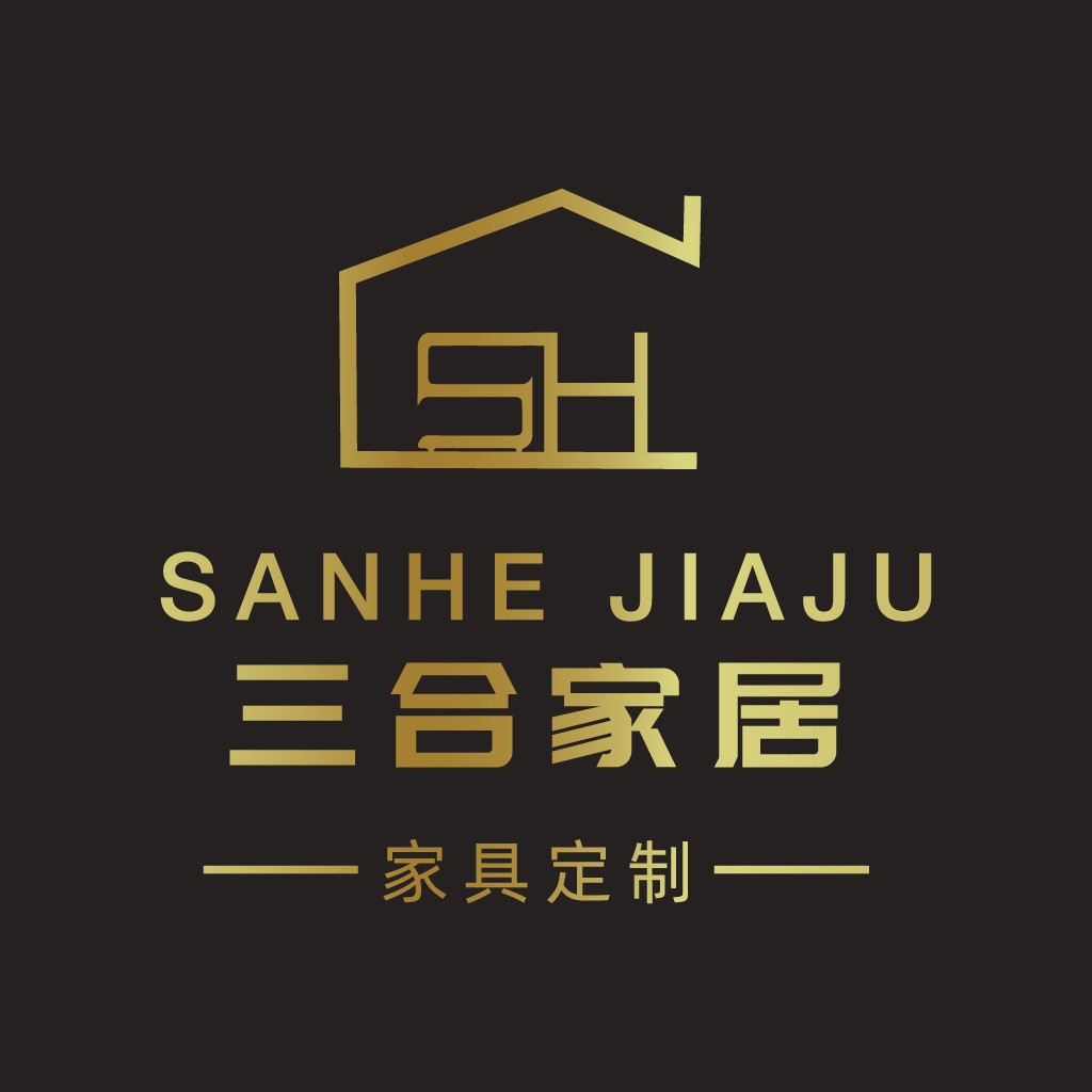 简约金色房屋logo设计