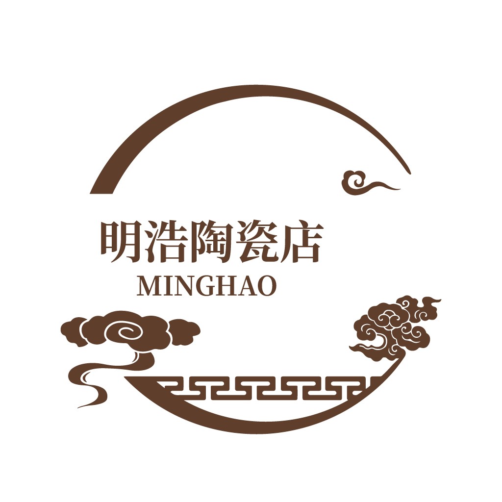 明浩陶瓷店logo设计