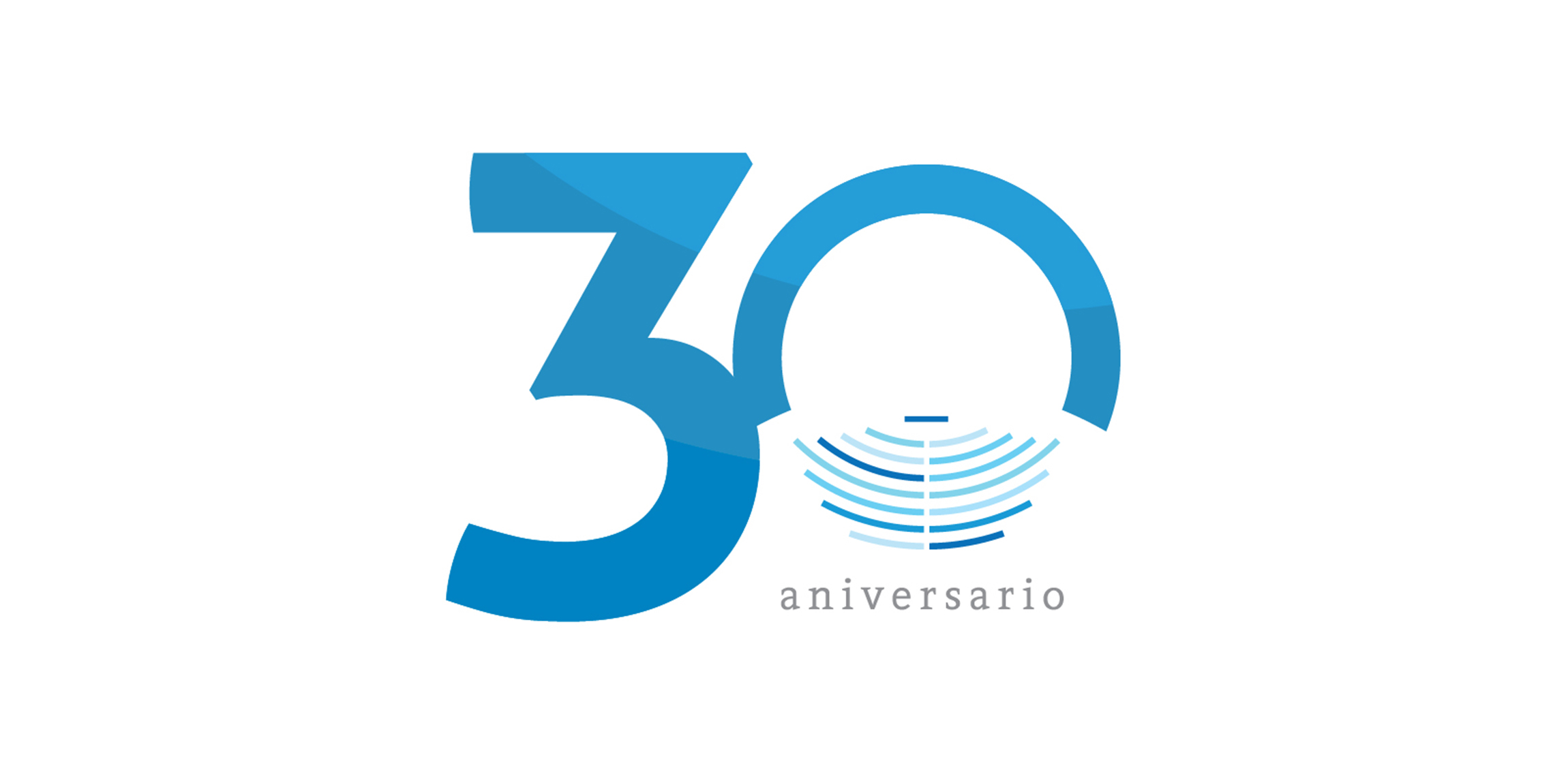 30周年logo设计:简洁现代风格