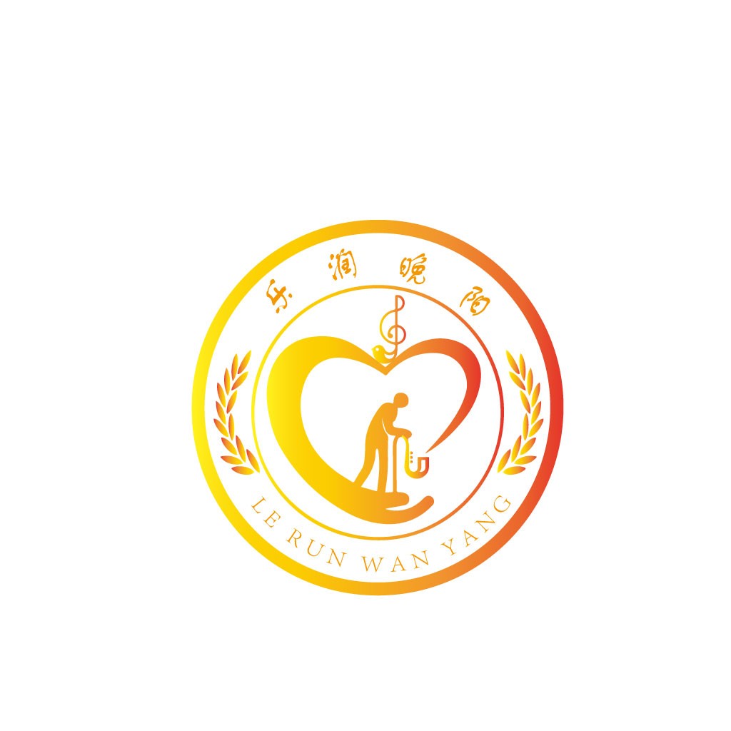 音乐与爱心结合的logo设计