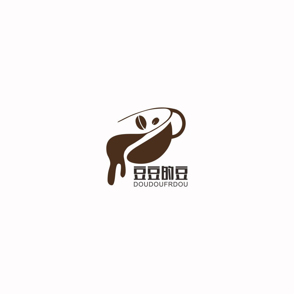 豆豆咖啡豆logo设计