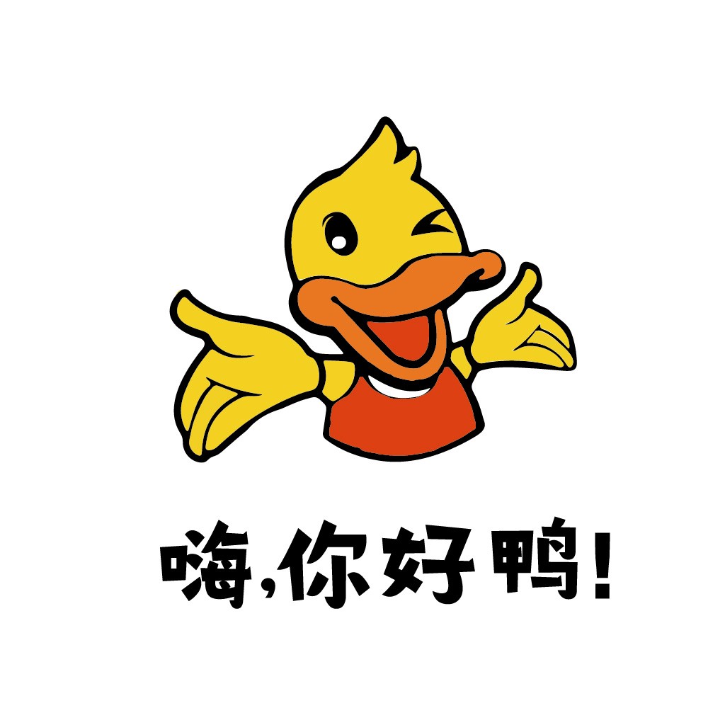 卡通鸭子logo设计:可爱与活力并存