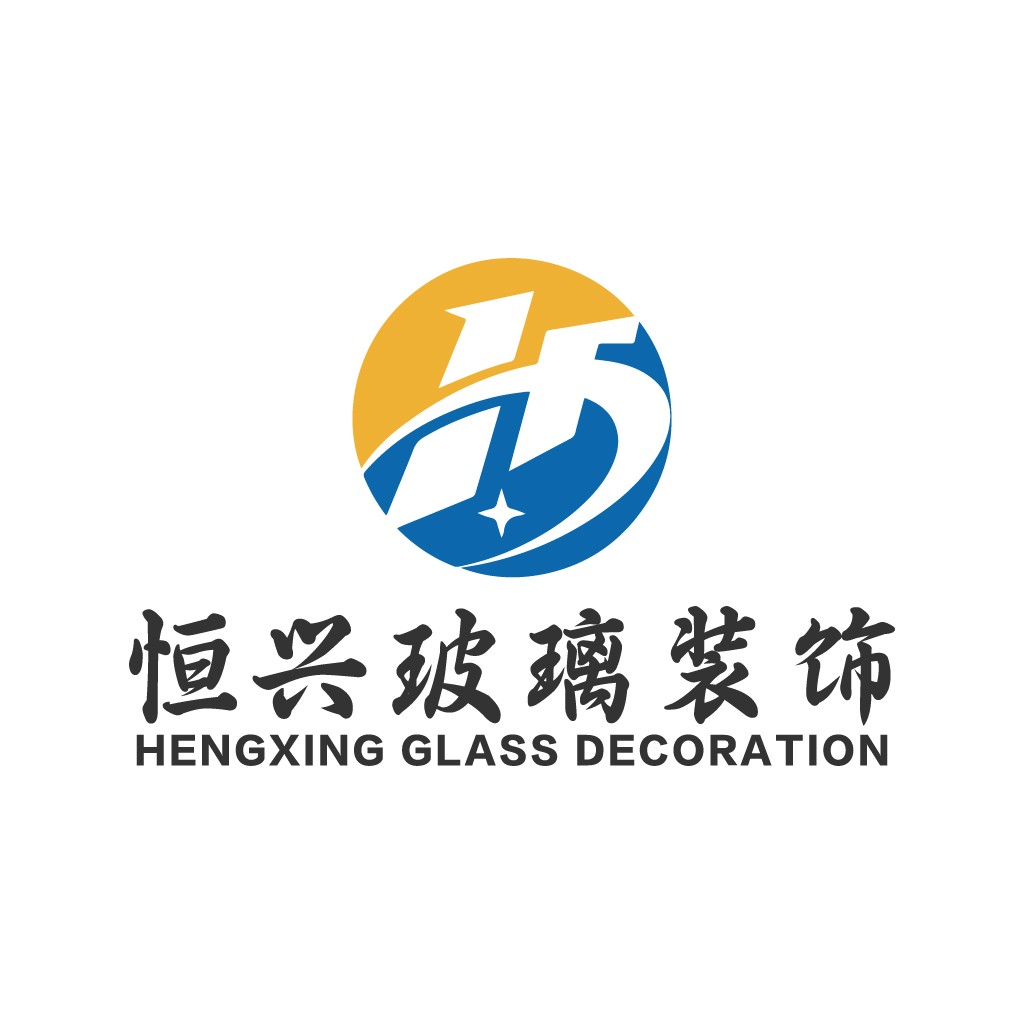 现代简约风格玻璃装饰公司logo设计